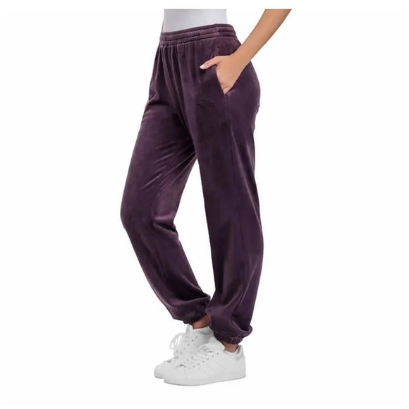 LazyPants Ladies' Velour Jogger Medium - Picture 3 of 7